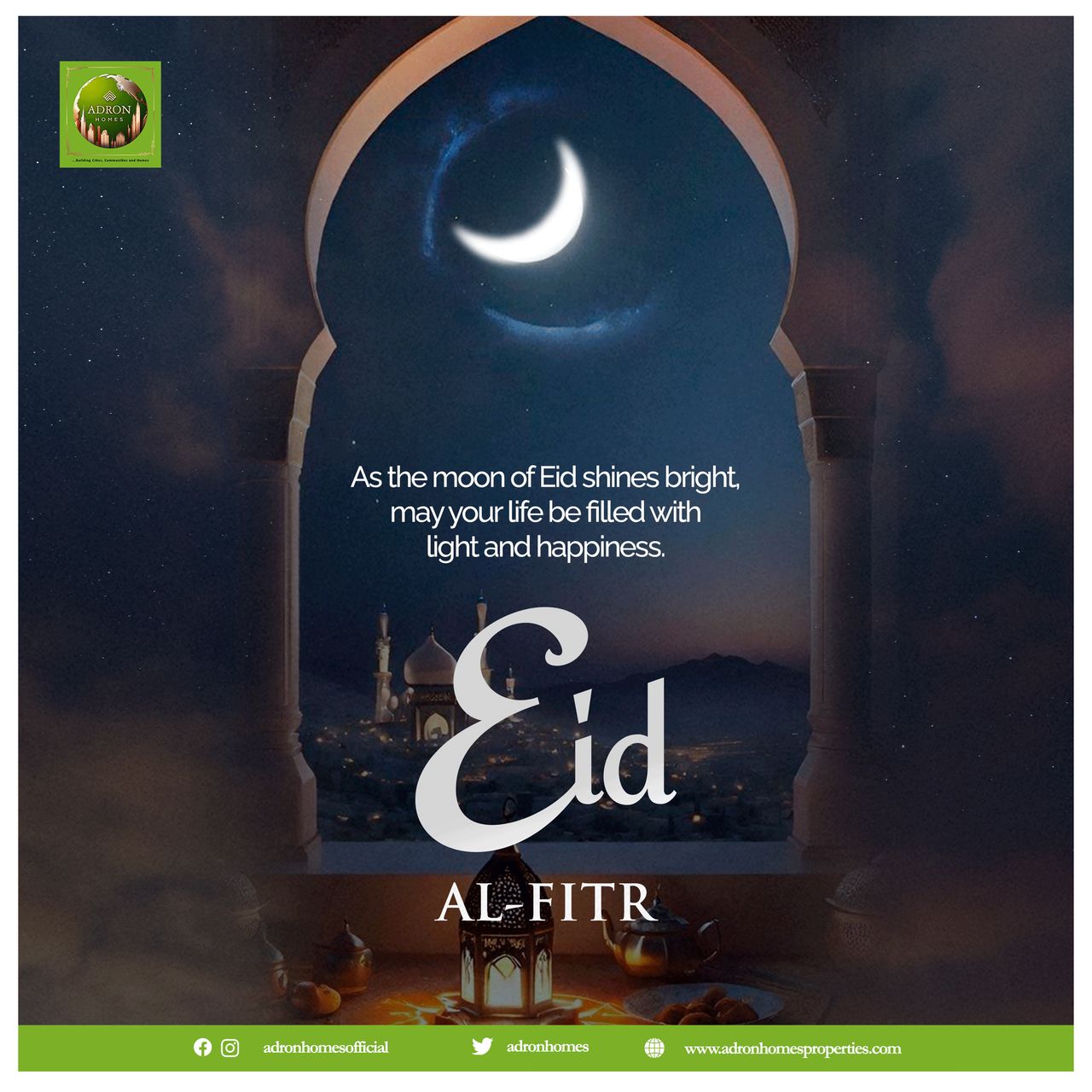 Adron Homes Felicitates Nigerians on Eid-al-Fitr, Prays for Peace and Prosperity