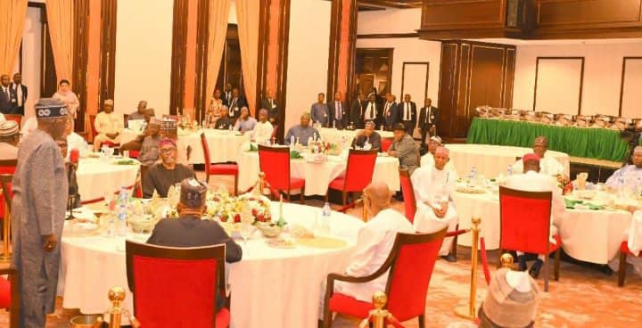 President Tinubu Hosts Governors, Service Chiefs, FEC Members to Ramadan Iftar