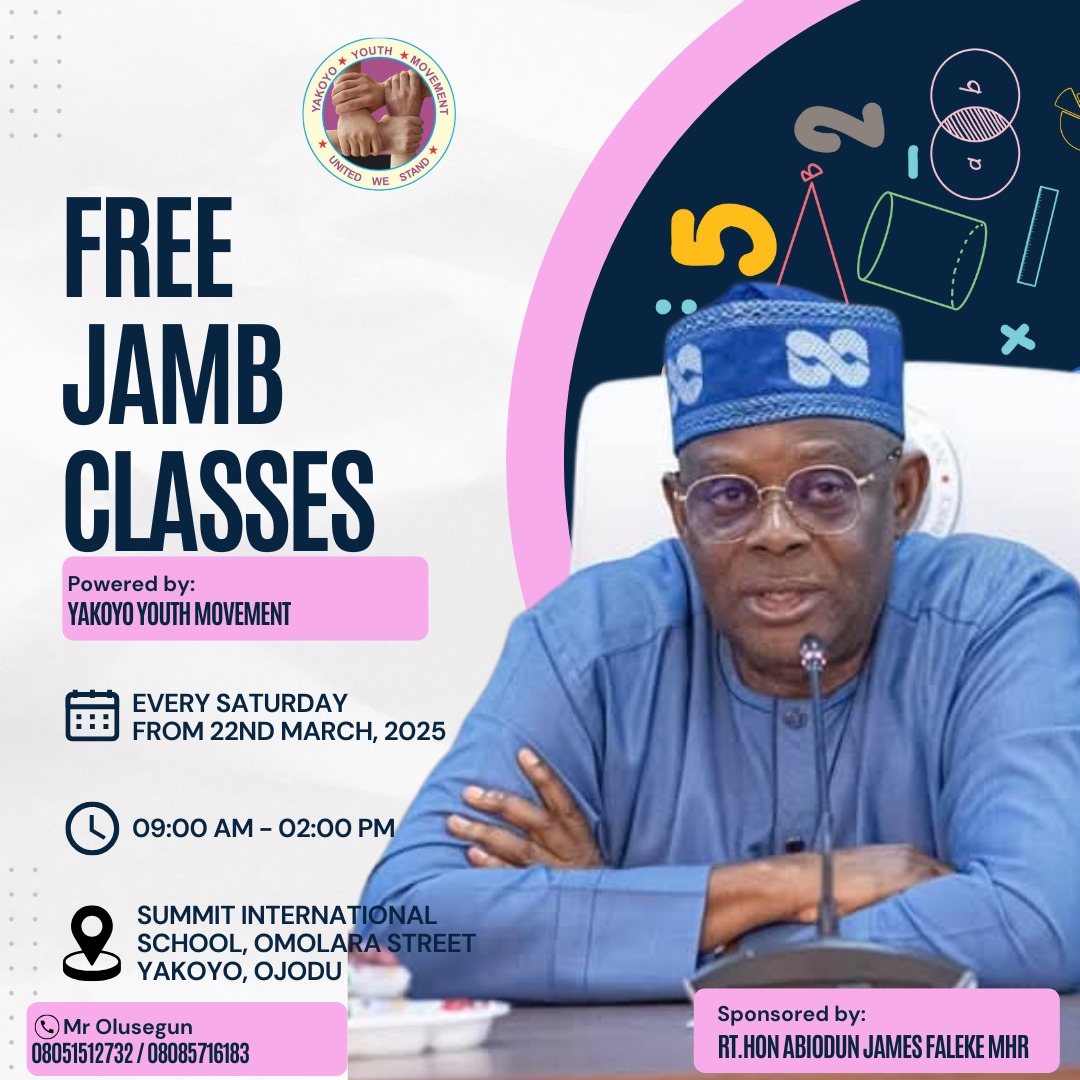 Free JAMB Classes Initiative Expands in Ojodu, Sponsored by Rep. Abiodun James Faleke