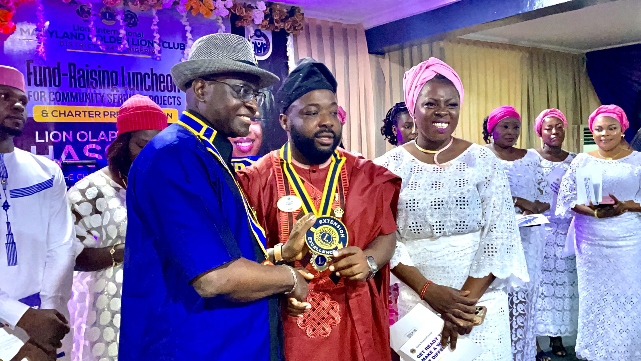 Charter Presentation: Maryland Golden Lions Club Fundraising Luncheon Amidst Dignitaries and Community Supporters