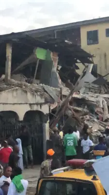Two Dead, Four Rescued as Building Collapses in Yaba