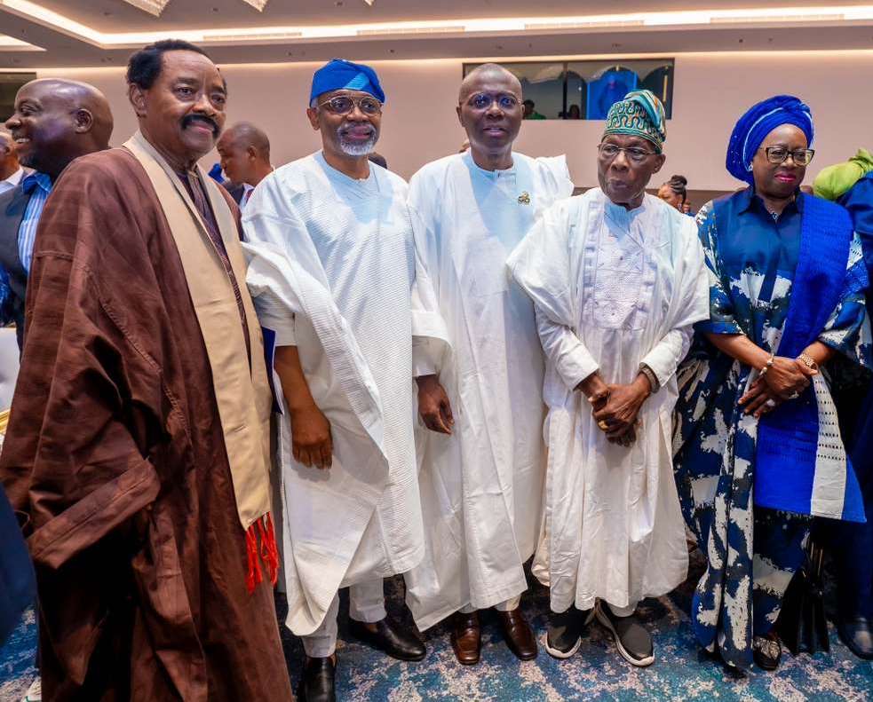 SANWO-OLU, GBAJABIAMILA, OBASANJO, OTHERS HONOUR DR. CHRISTOPHER KOLADE AT SERVICE OF SONGS AND NIGHT OF TRIBUTES