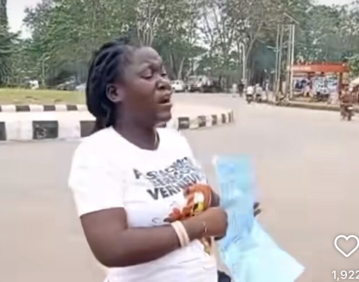 Wife Stages One-Woman Protest in Akure Over Missing Amotekun Personnel