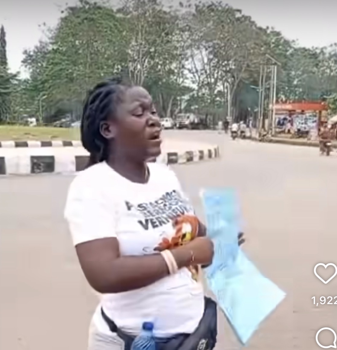 Wife Stages One-Woman Protest in Akure Over Missing Amotekun Personnel